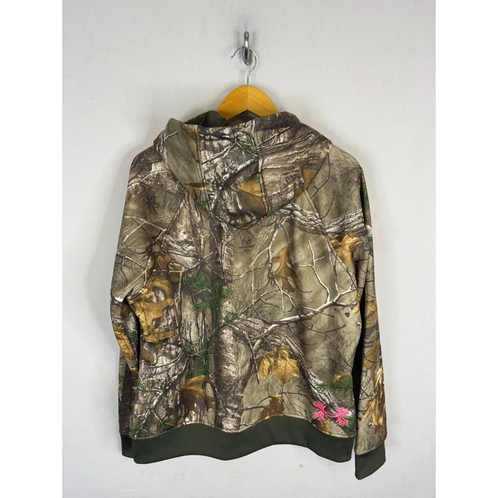 Under Armour Womens ColdGear Realtree Xtra Camo Full Zip Hoodie XL New